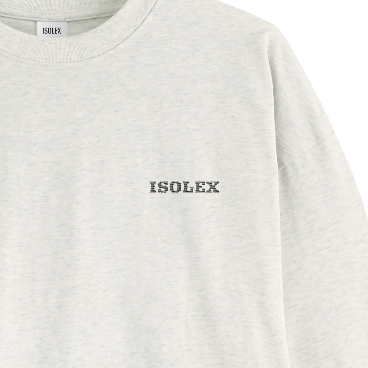 ISOLEX オーバーサイズ コットンロングスリーブTシャツ oatmeal image