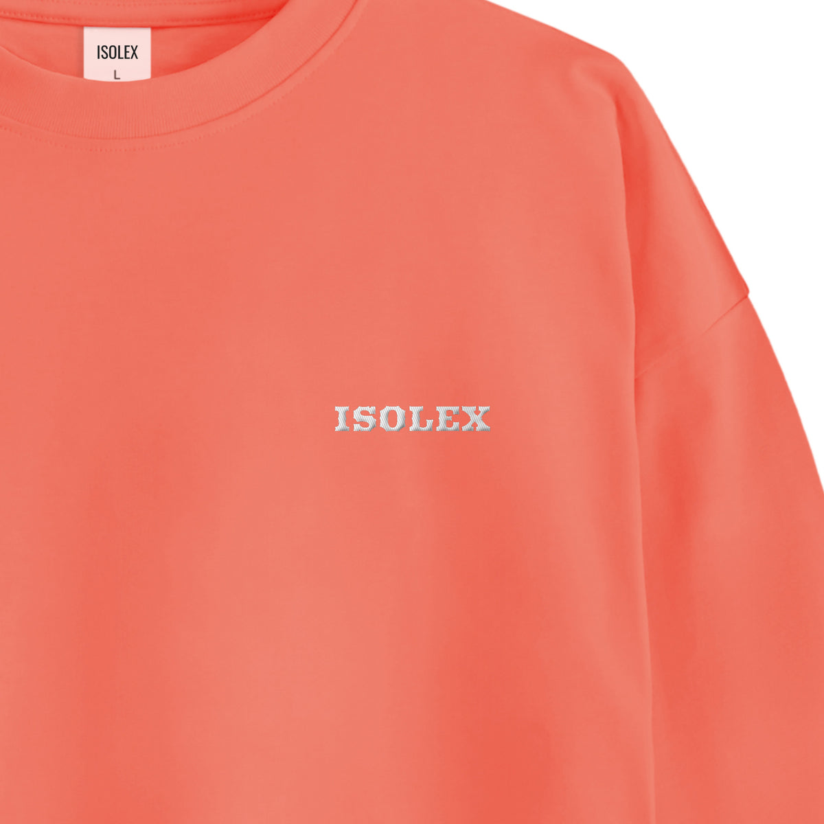 ISOLEX オーバーサイズ コットンロングスリーブTシャツ orange image