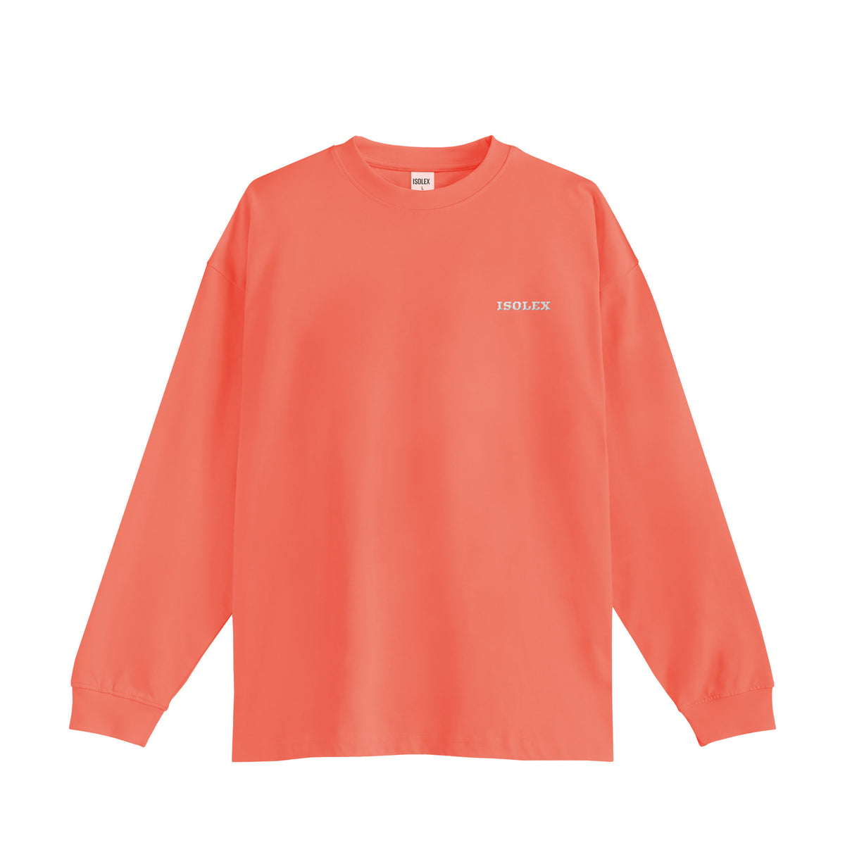ISOLEX オーバーサイズ コットンロングスリーブTシャツ orange image