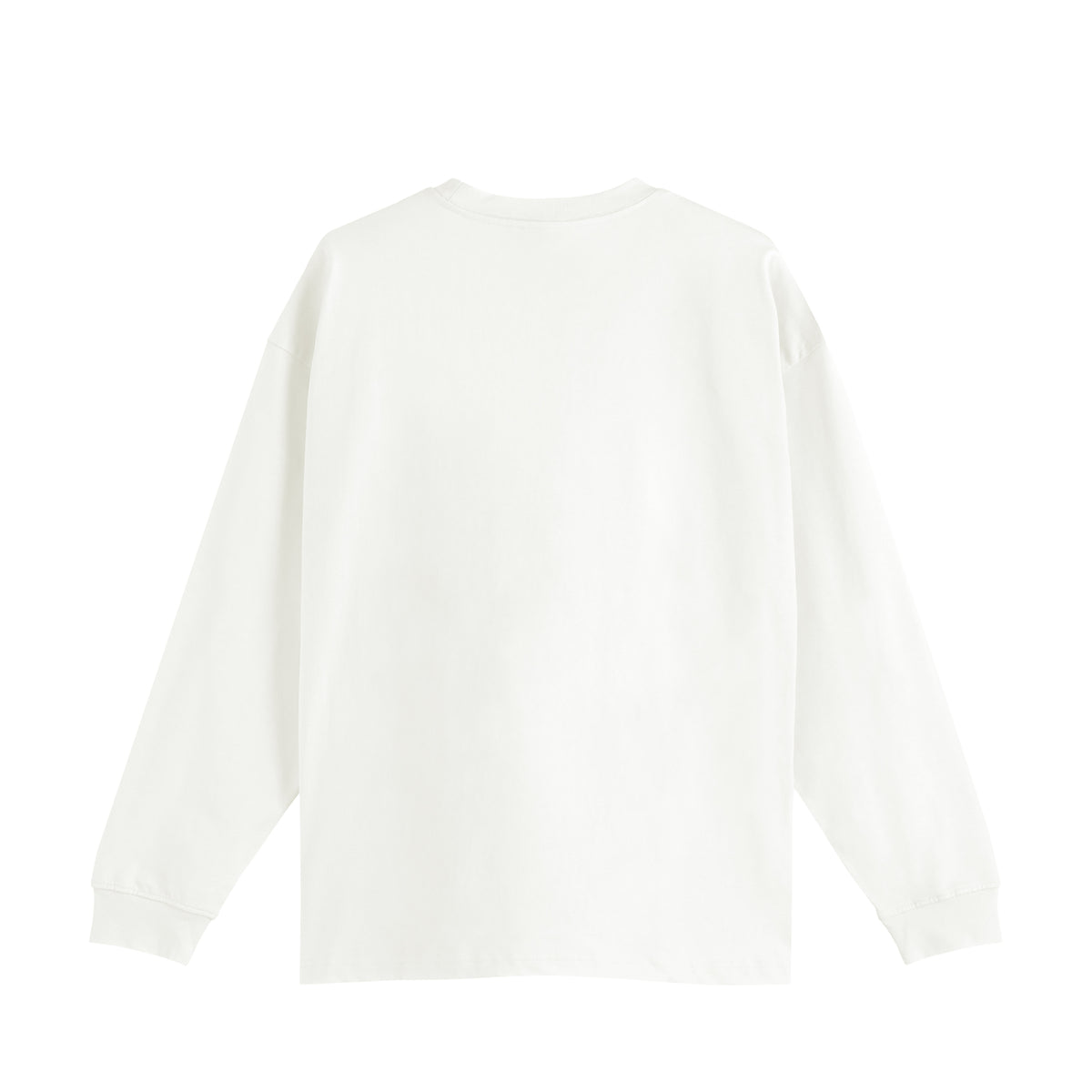 ISOLEX オーバーサイズ コットンロングスリーブTシャツ white image