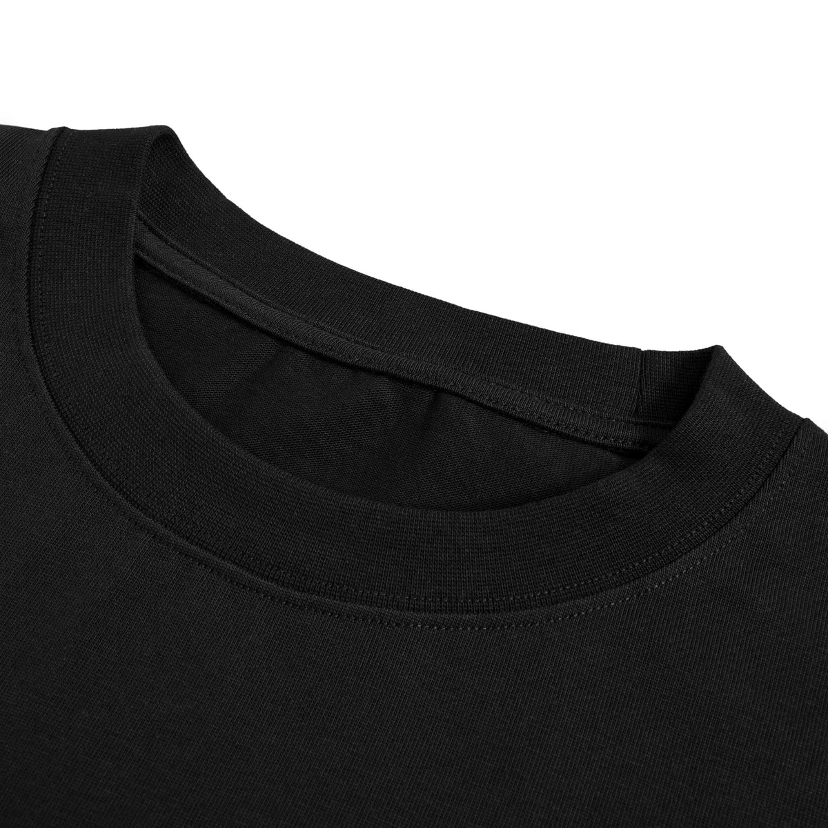 ISOLEX フェイクレイヤードロングスリーブTシャツ black-x-white image
