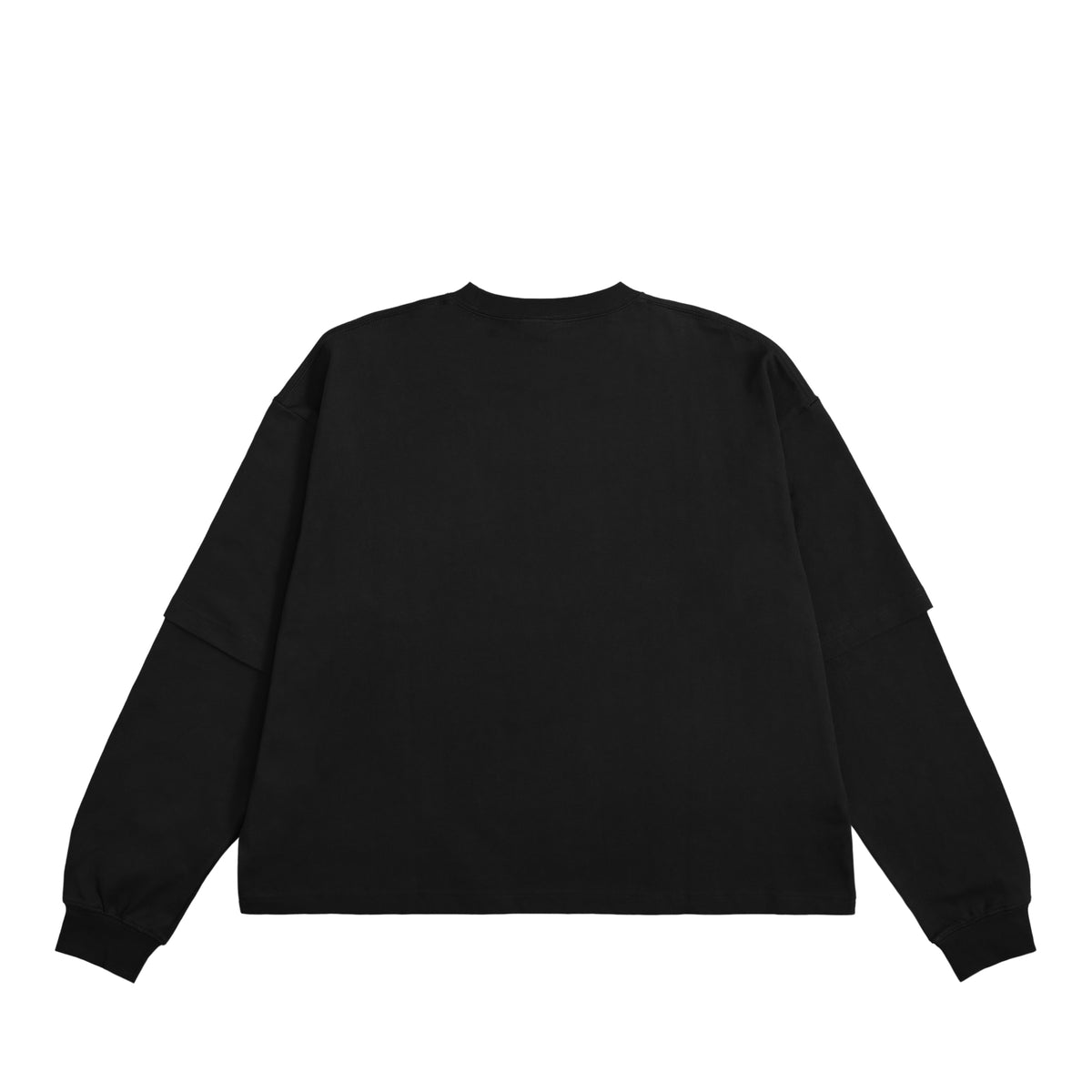 ISOLEX フェイクレイヤードロングスリーブTシャツ black-x-black image