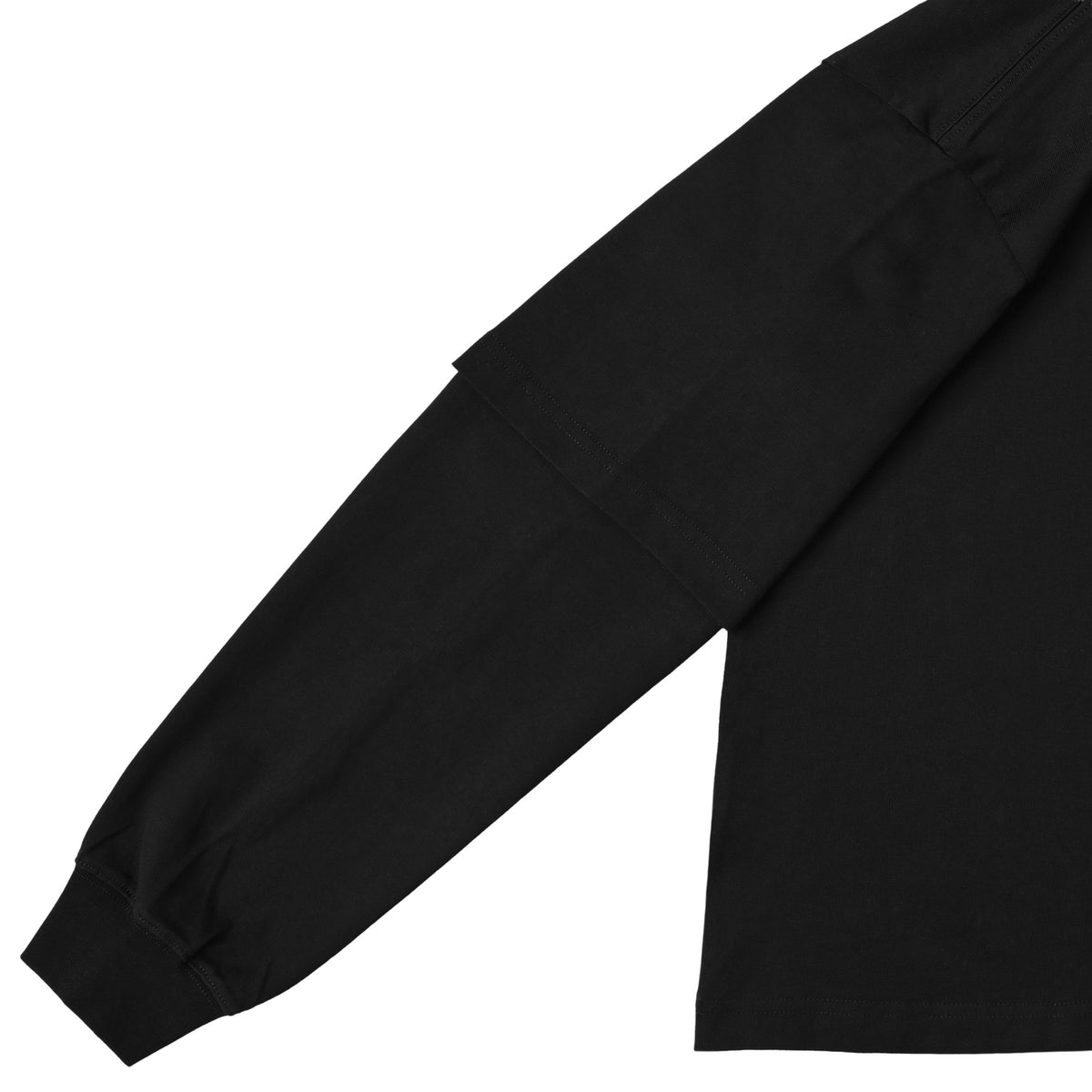ISOLEX フェイクレイヤードロングスリーブTシャツ black-x-black image