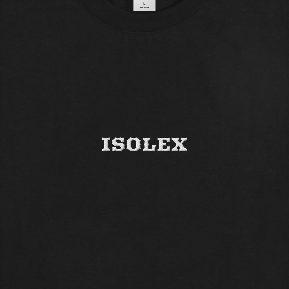 ISOLEX フェイクレイヤードロングスリーブTシャツ black-x-white image