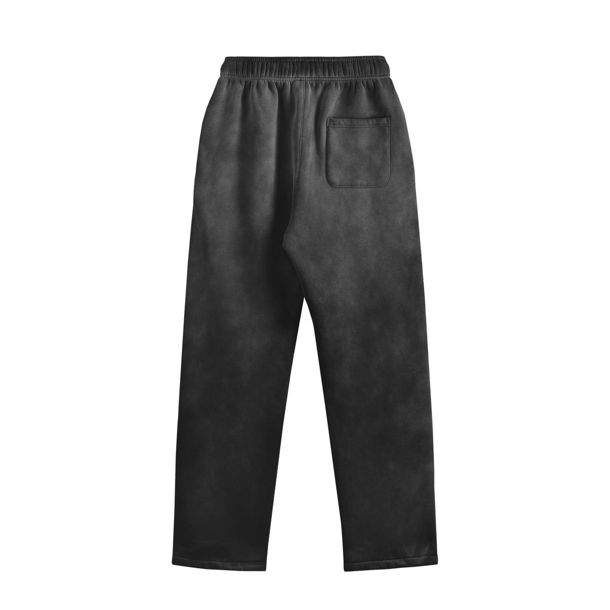 ISOLEX 裏起毛ウォッシュ加工スウェットパンツ black image