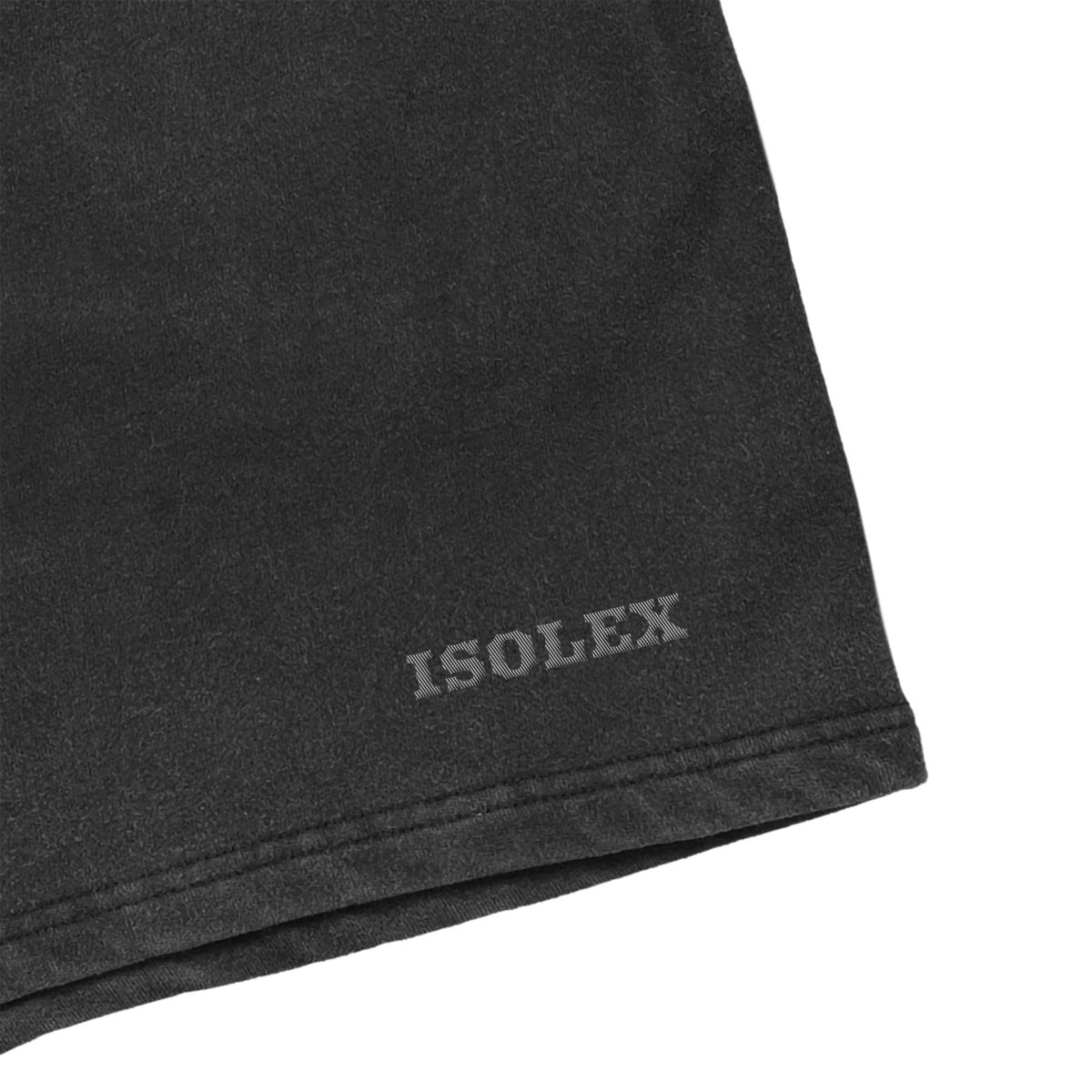ISOLEX ヴィンテージウォッシュショートパンツ black image