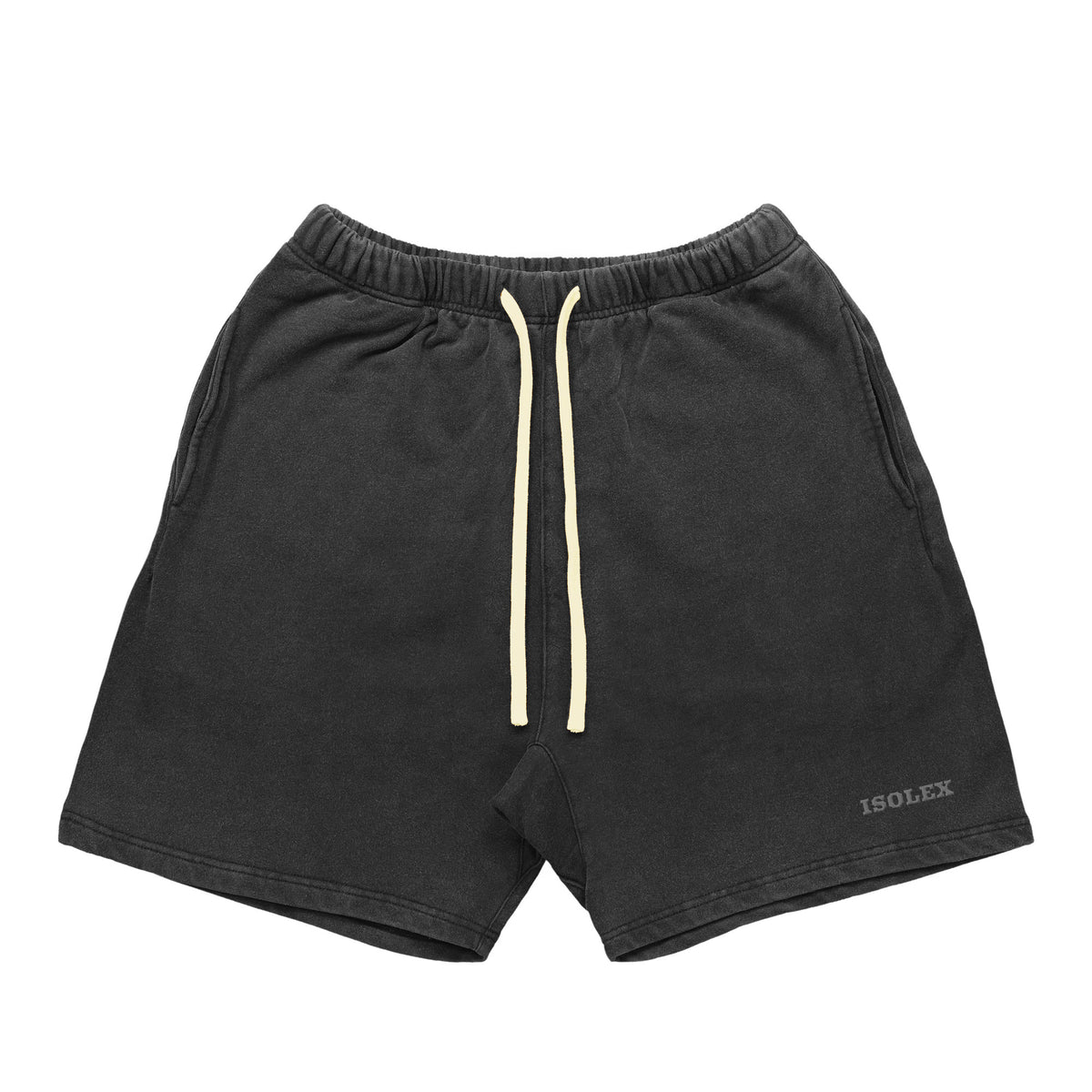 ISOLEX ヴィンテージウォッシュショートパンツ black image