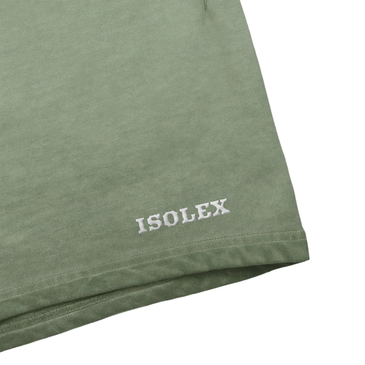 ISOLEX ヴィンテージウォッシュショートパンツ green-gray image