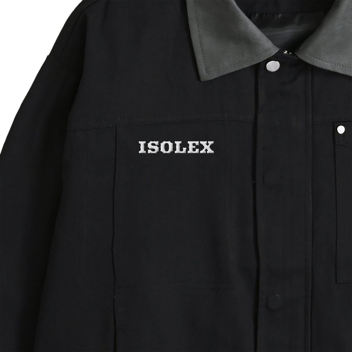 ISOLEX バイカラーワークジャケット black image