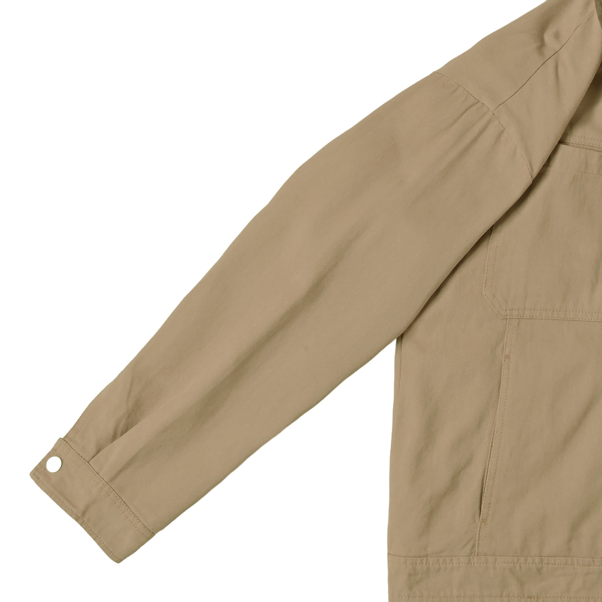 ISOLEX バイカラーワークジャケット beige image