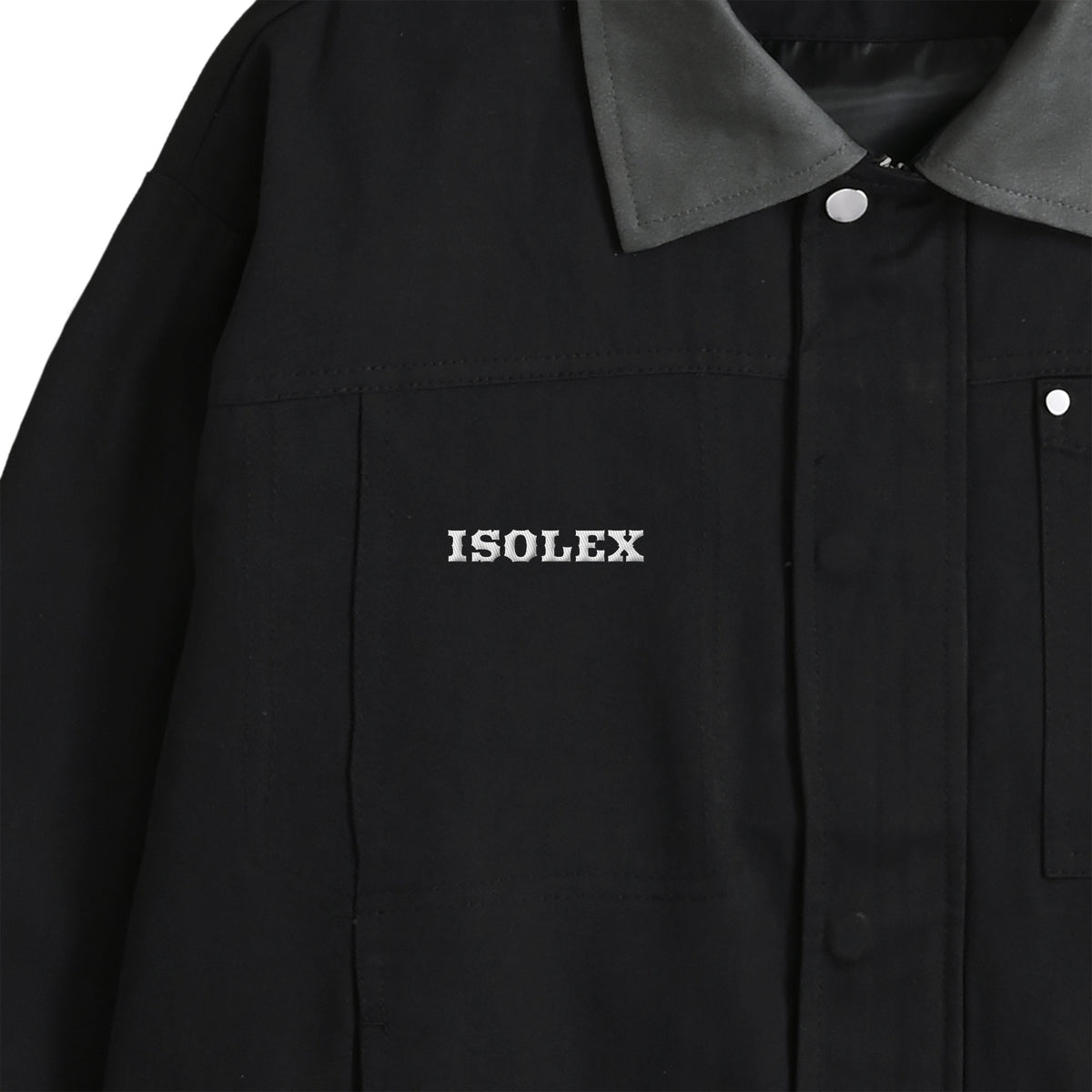ISOLEX バイカラーワークジャケット black image