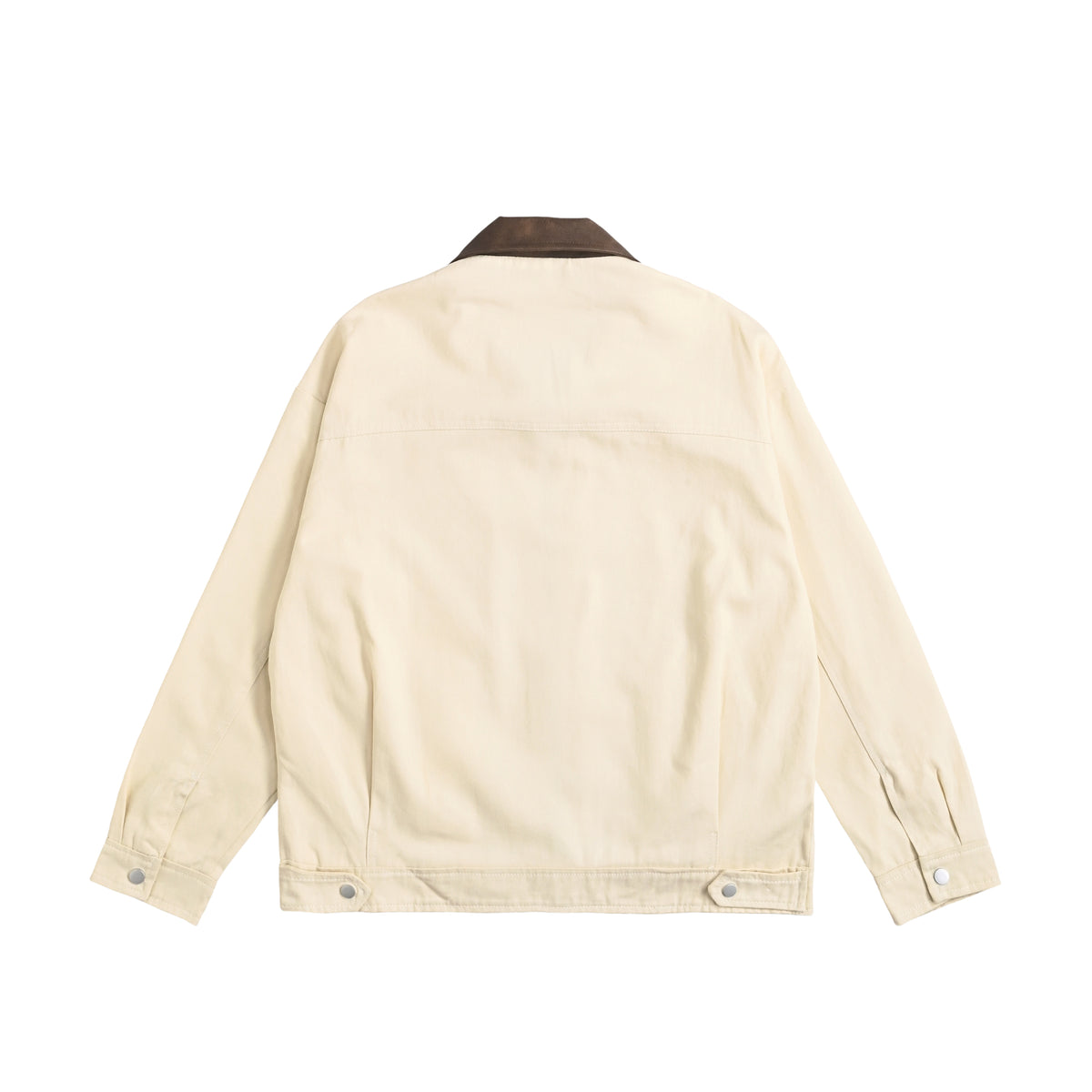 ISOLEX バイカラーワークジャケット ivory image