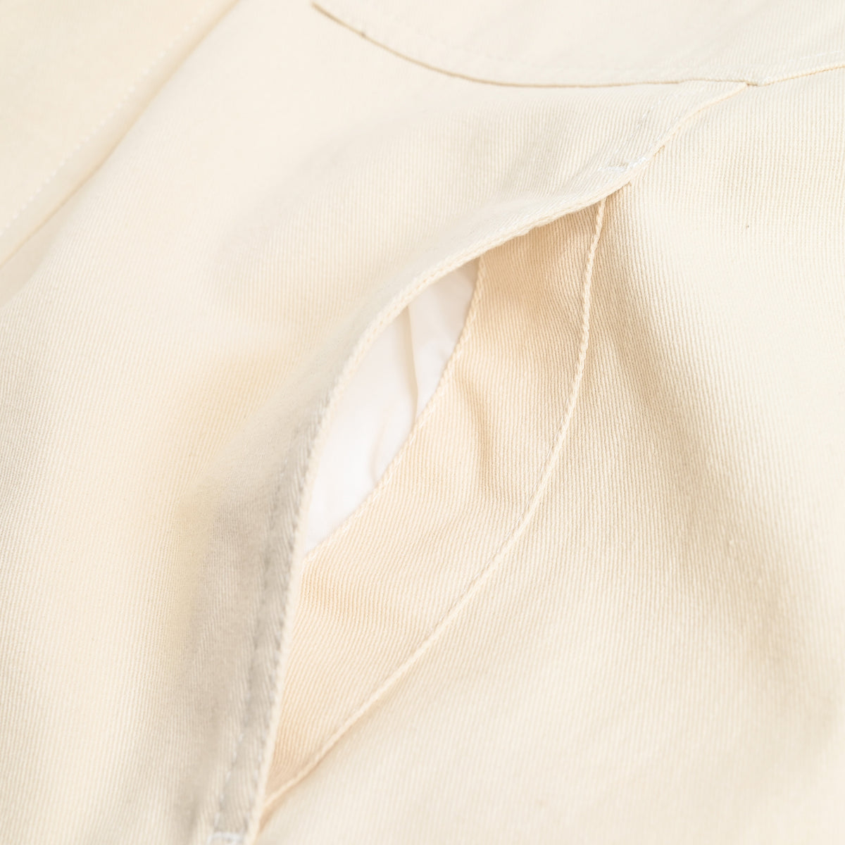 ISOLEX バイカラーワークジャケット ivory image