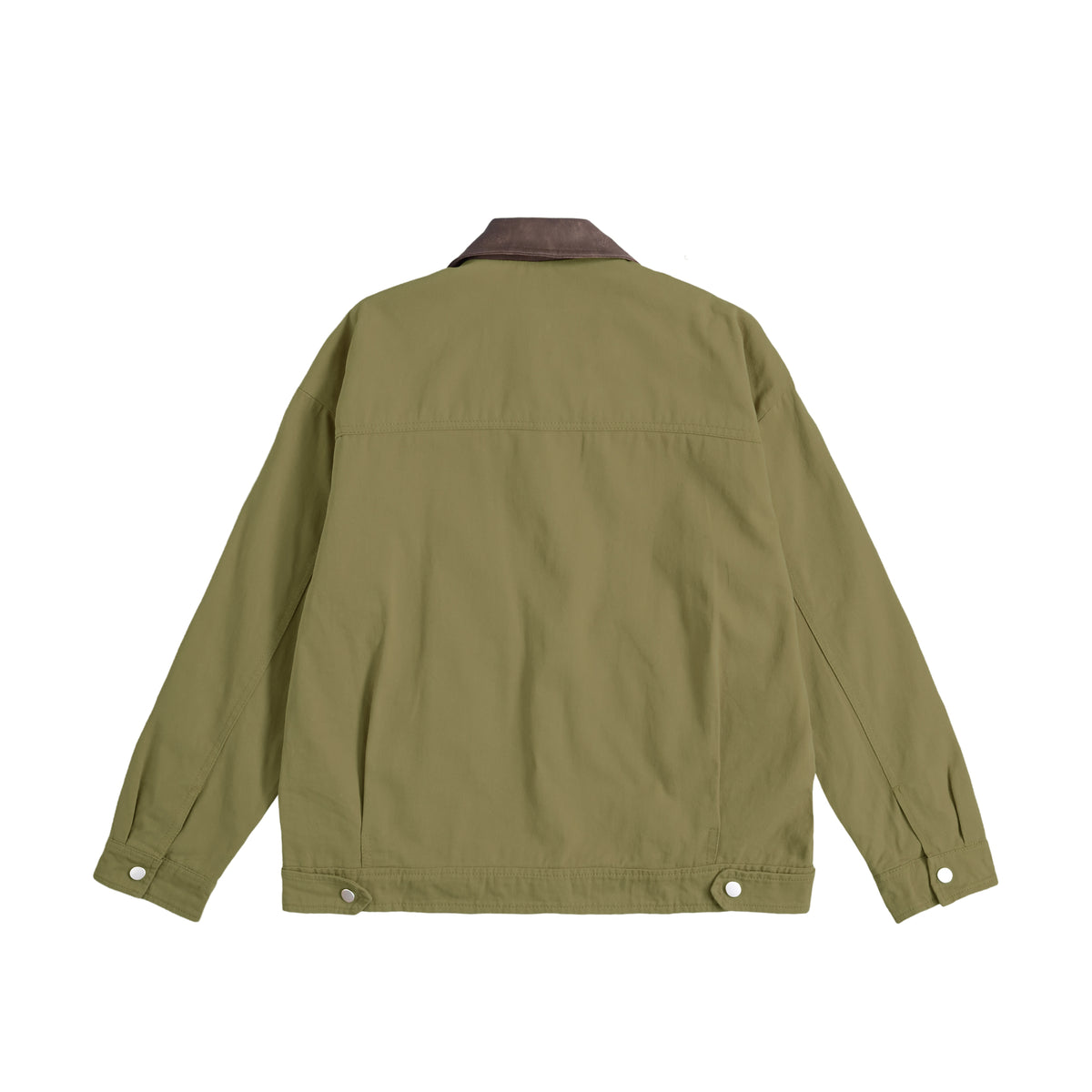 ISOLEX バイカラーワークジャケット khaki image