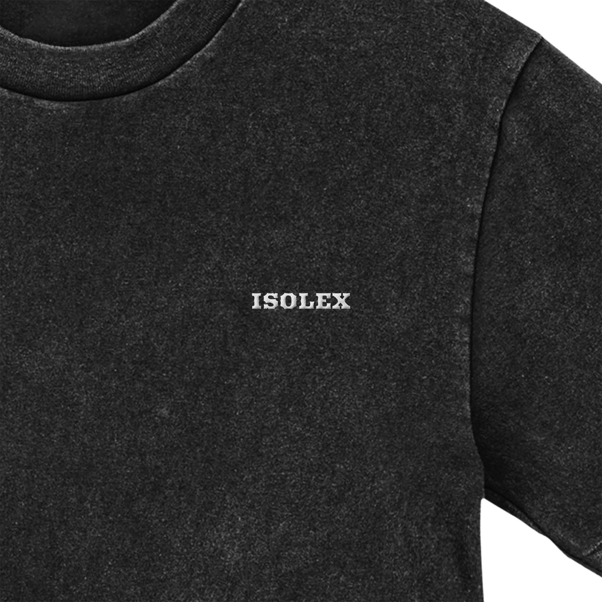 ISOLEX 6.2オンス オープンエンド フェードウォッシュ Tシャツ fade-black image