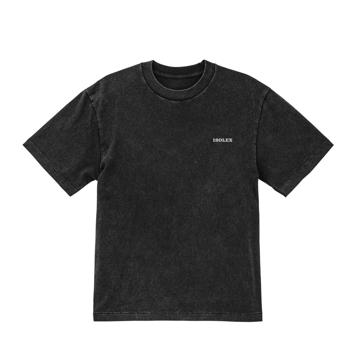 ISOLEX 6.2オンス オープンエンド フェードウォッシュ Tシャツ fade-black image