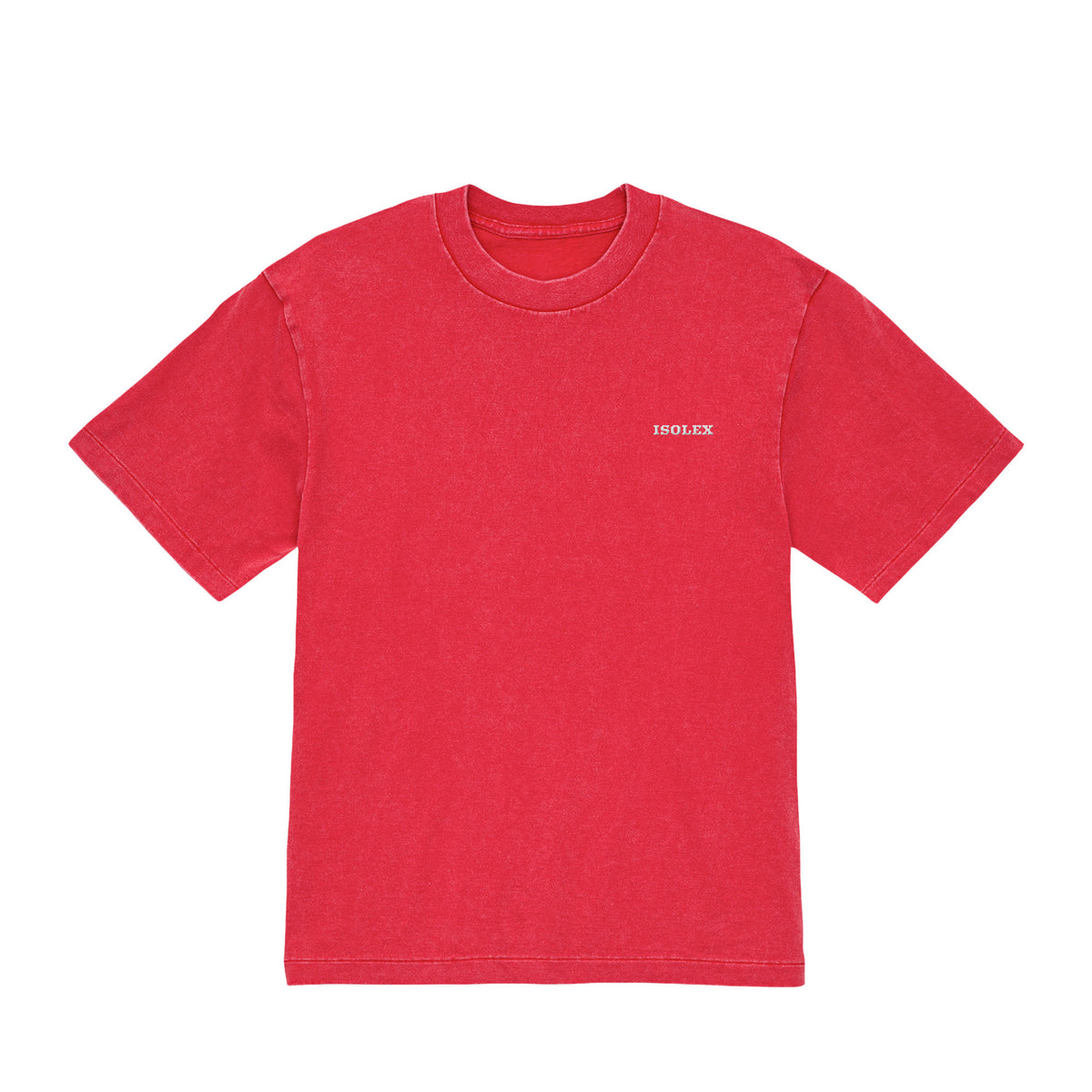ISOLEX 6.2オンス オープンエンド フェードウォッシュ Tシャツ fade-red image