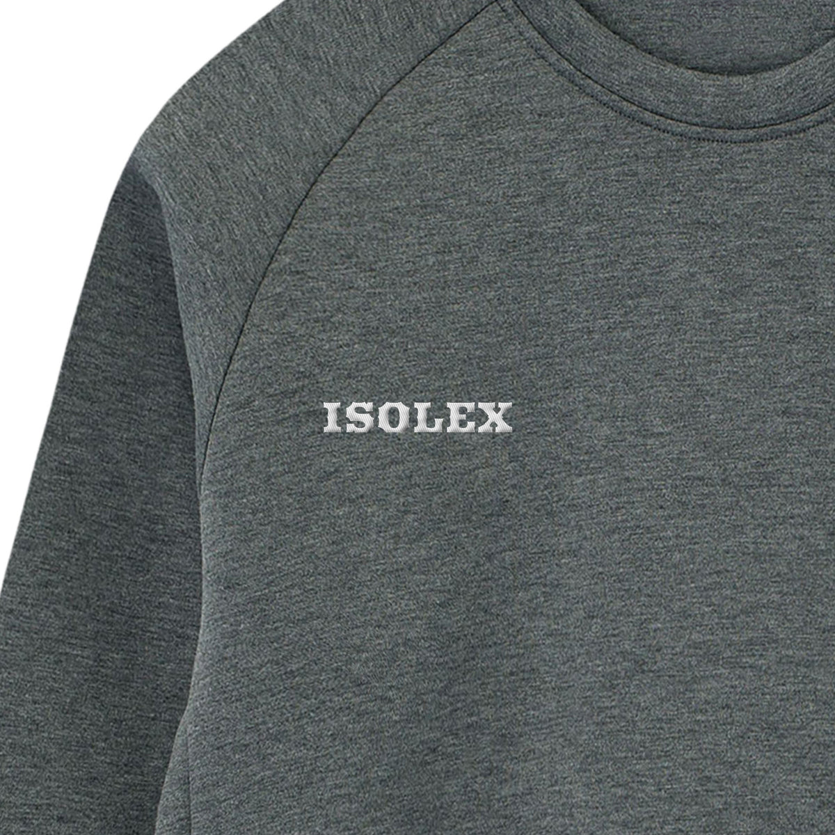 ISOLEX ドライストレッチクルーネックトレーナー marl-gray image