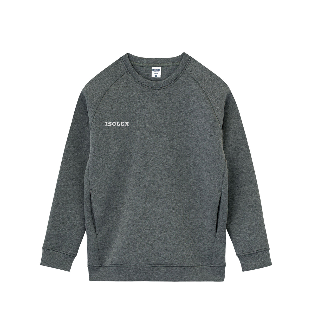 ISOLEX ドライストレッチクルーネックトレーナー marl-gray image
