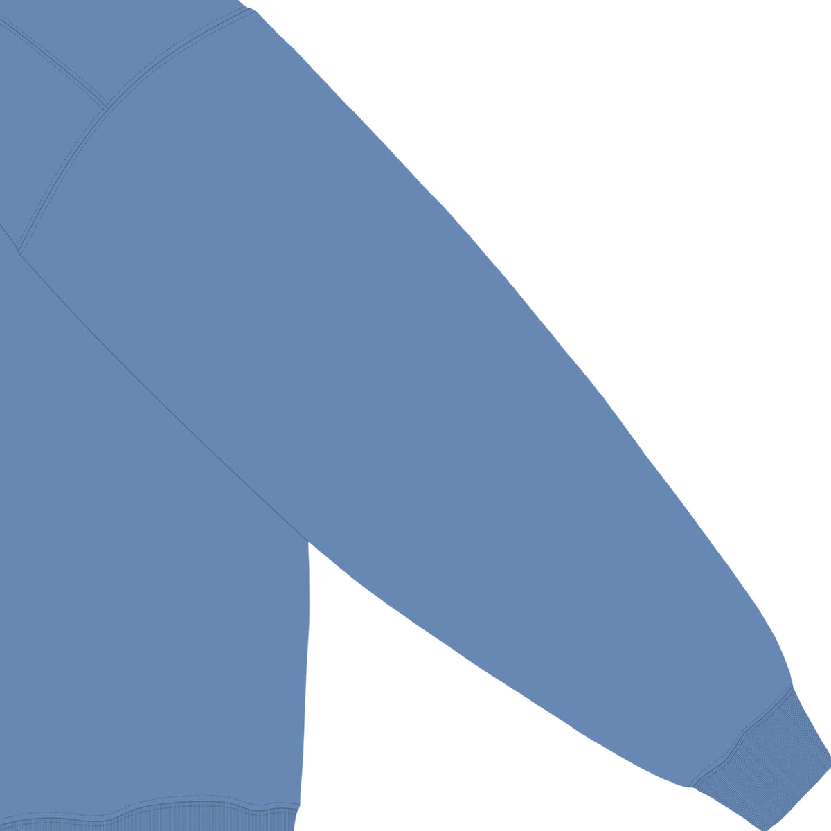 ISOLEX 6.4ozガーメントダイライトウェイトフーデッドスウェットシャツ blue-jean image