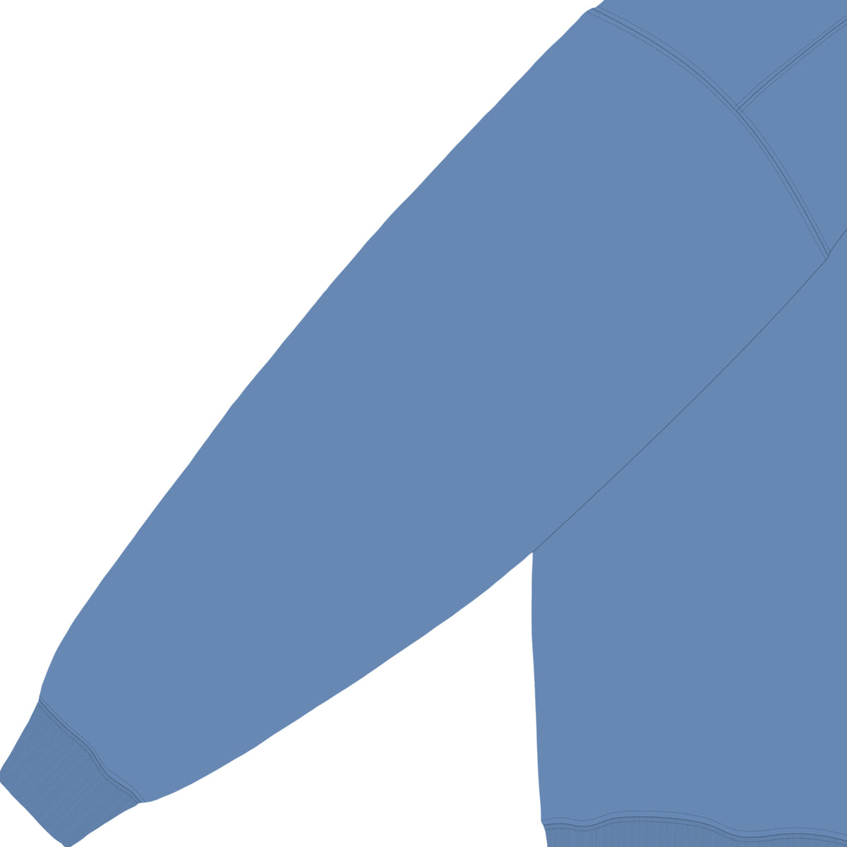 ISOLEX 6.4ozガーメントダイライトウェイトフーデッドスウェットシャツ blue-jean image