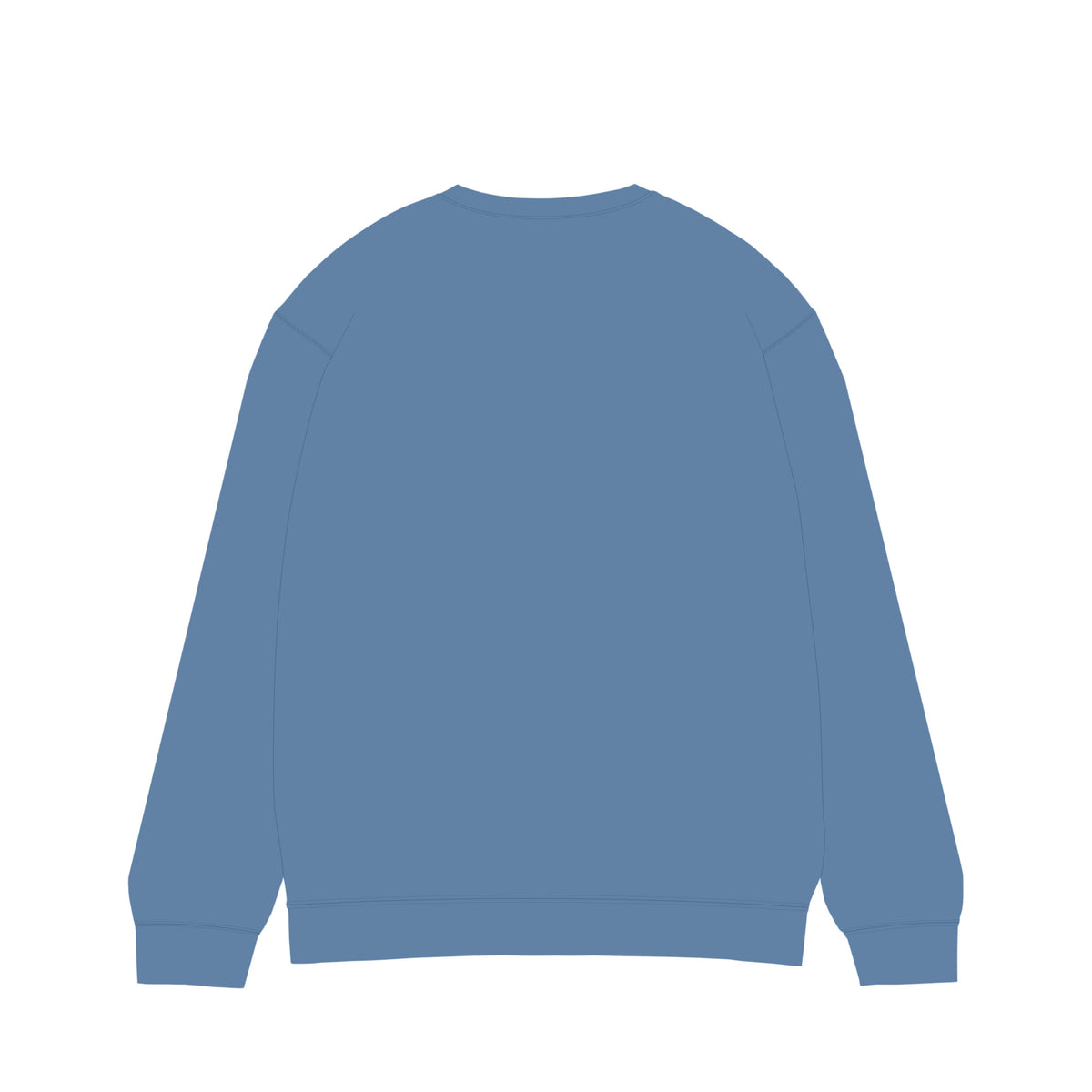 ISOLEX 6.4ozガーメントダイライトウェイトクルーネックスウェットシャツ blue-jean image