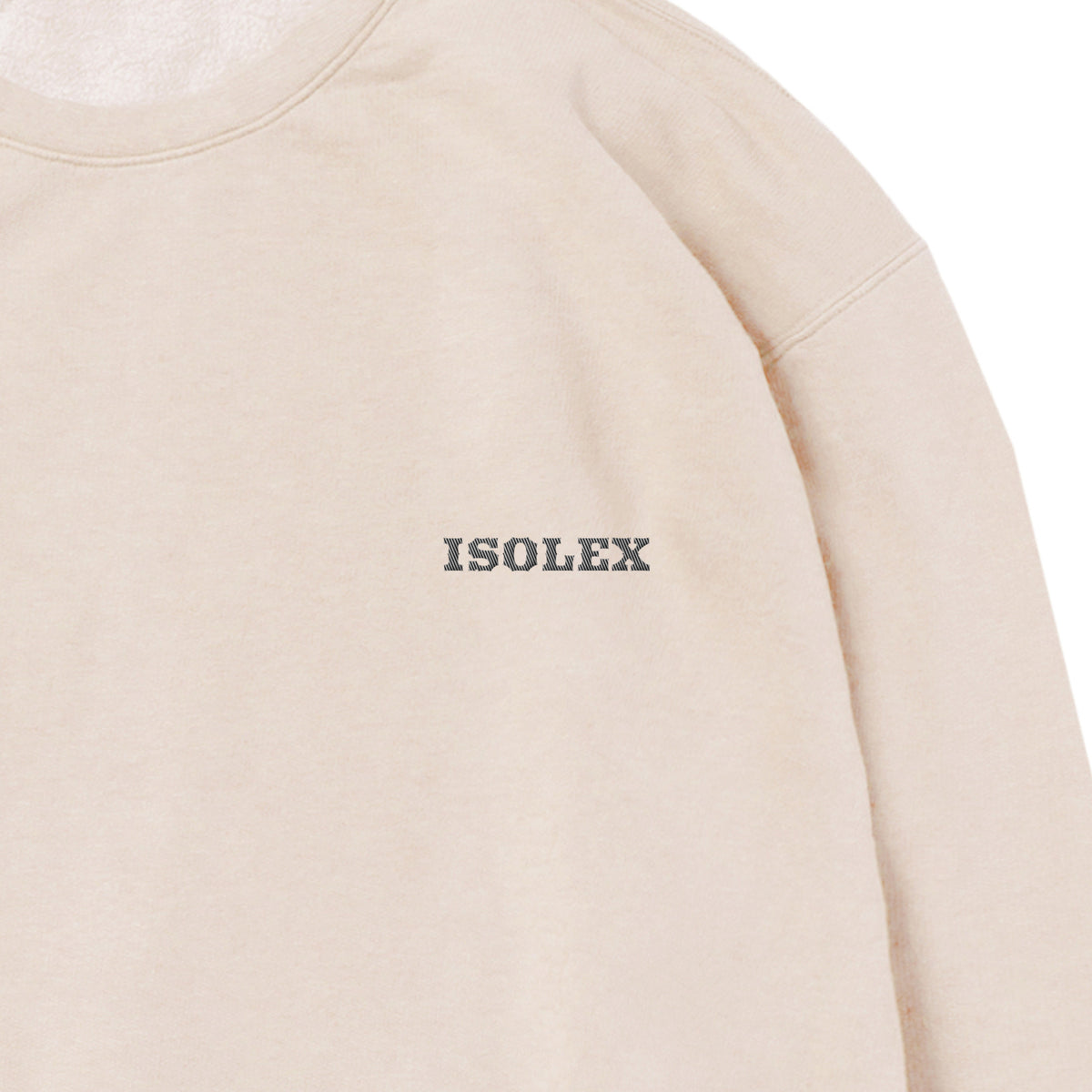 ISOLEX 6.4ozガーメントダイライトウェイトクルーネックスウェットシャツ ivory image