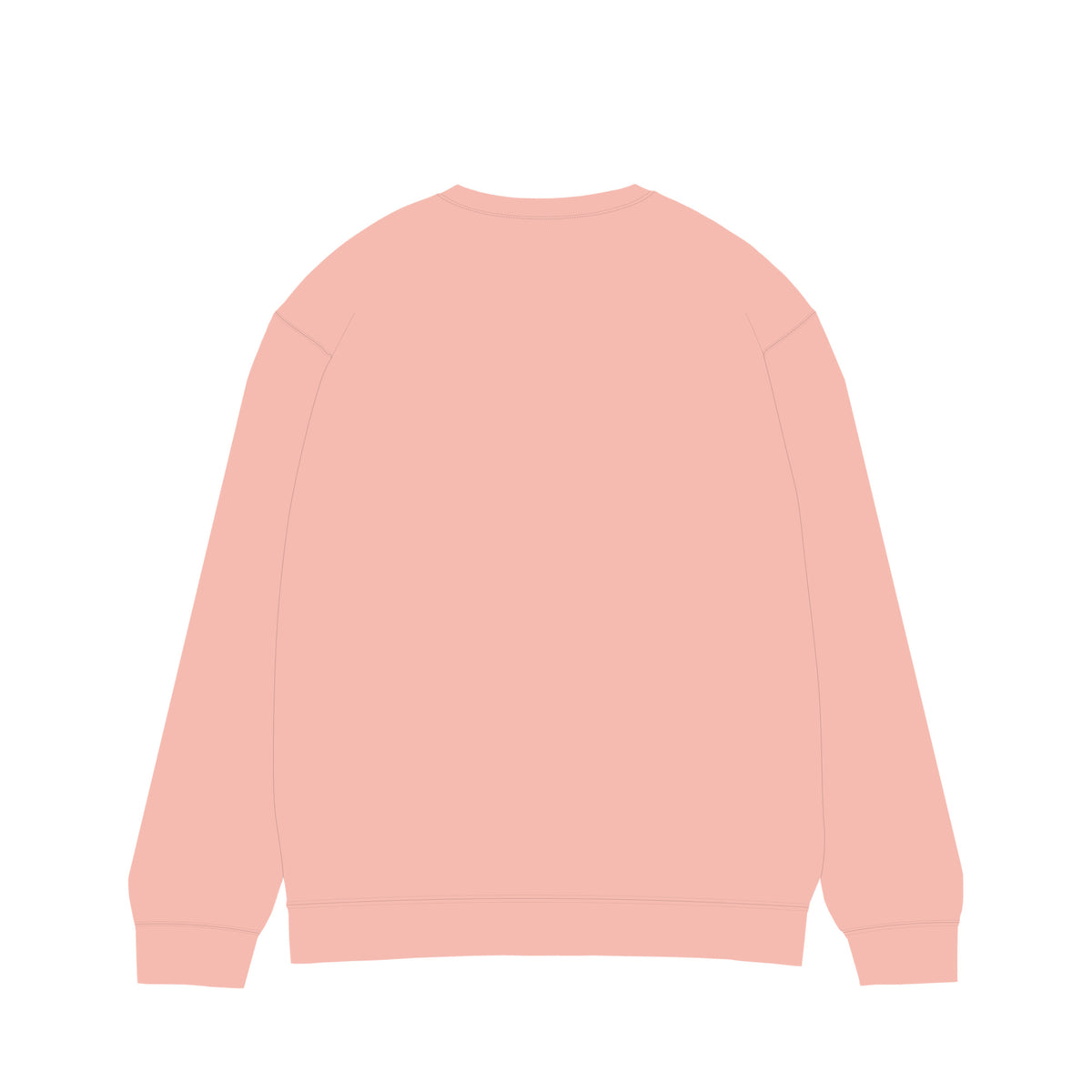 ISOLEX 6.4ozガーメントダイライトウェイトクルーネックスウェットシャツ peachy image