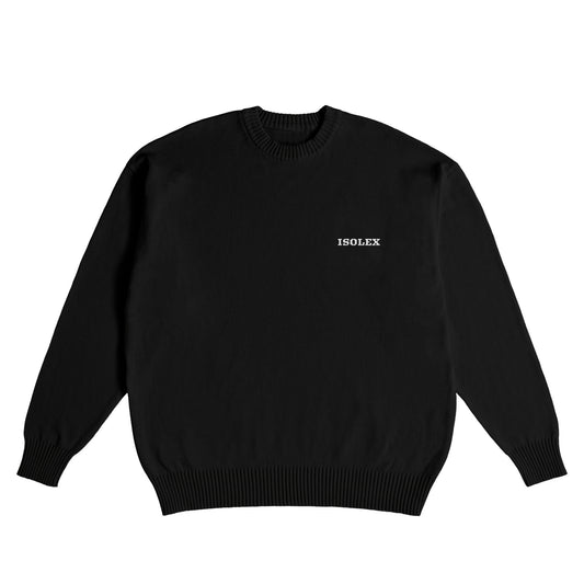 ISOLEX コットンニットセーター black image