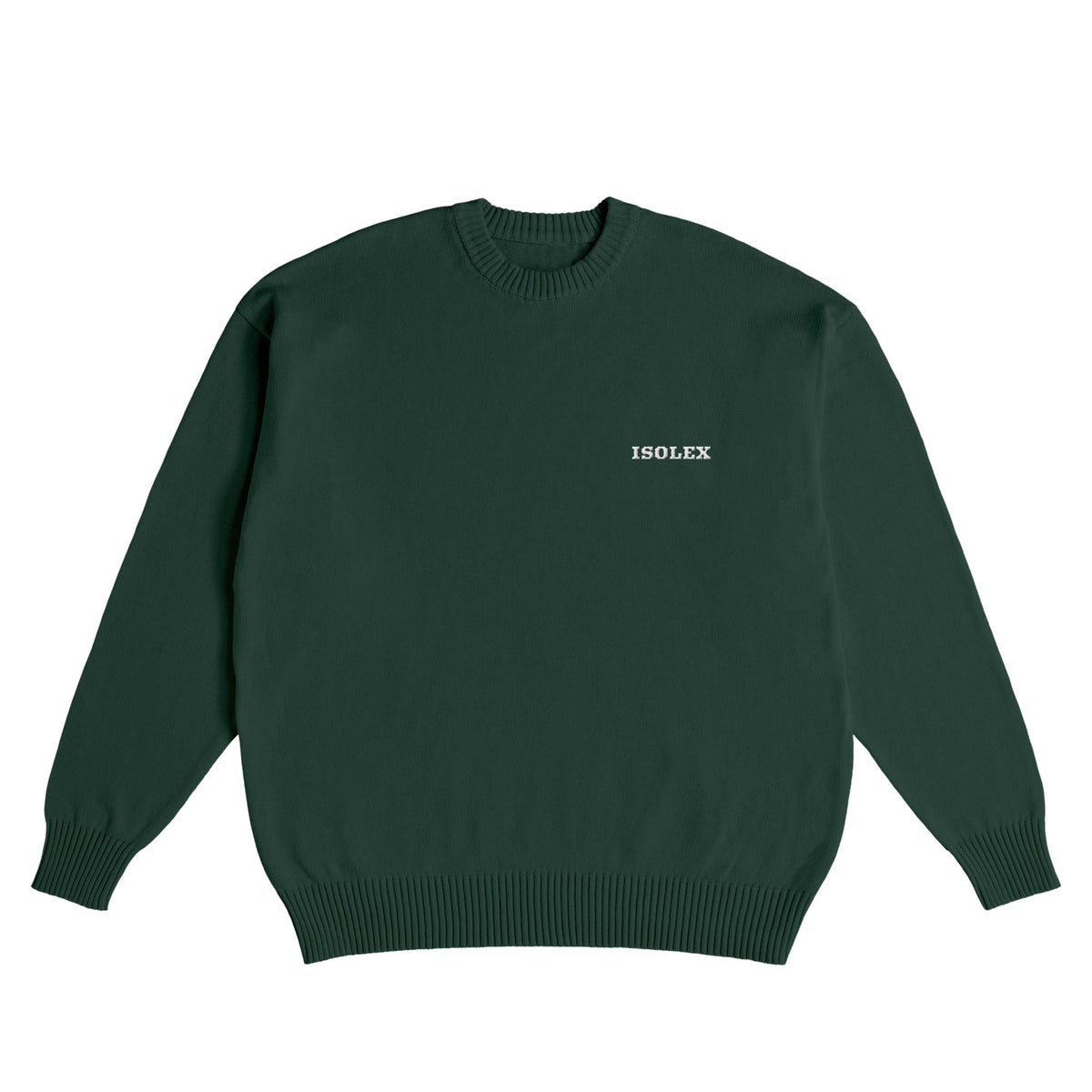 ISOLEX コットンニットセーター green image