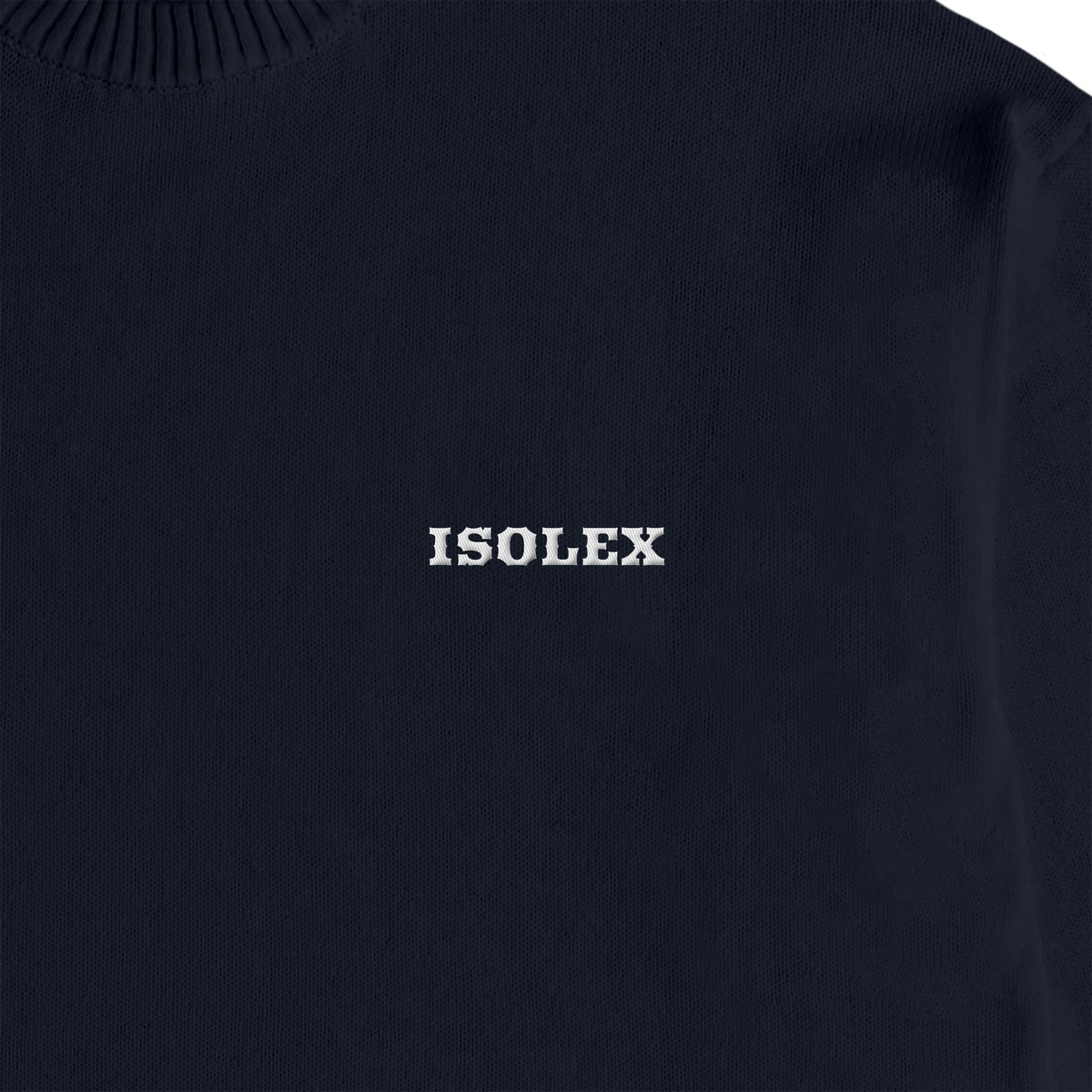 ISOLEX コットンニットセーター navy image