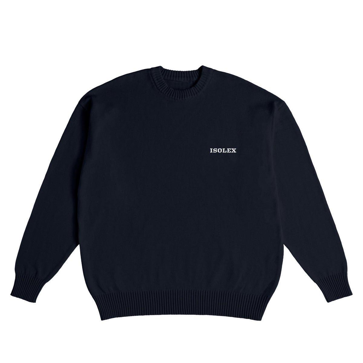 ISOLEX コットンニットセーター navy image
