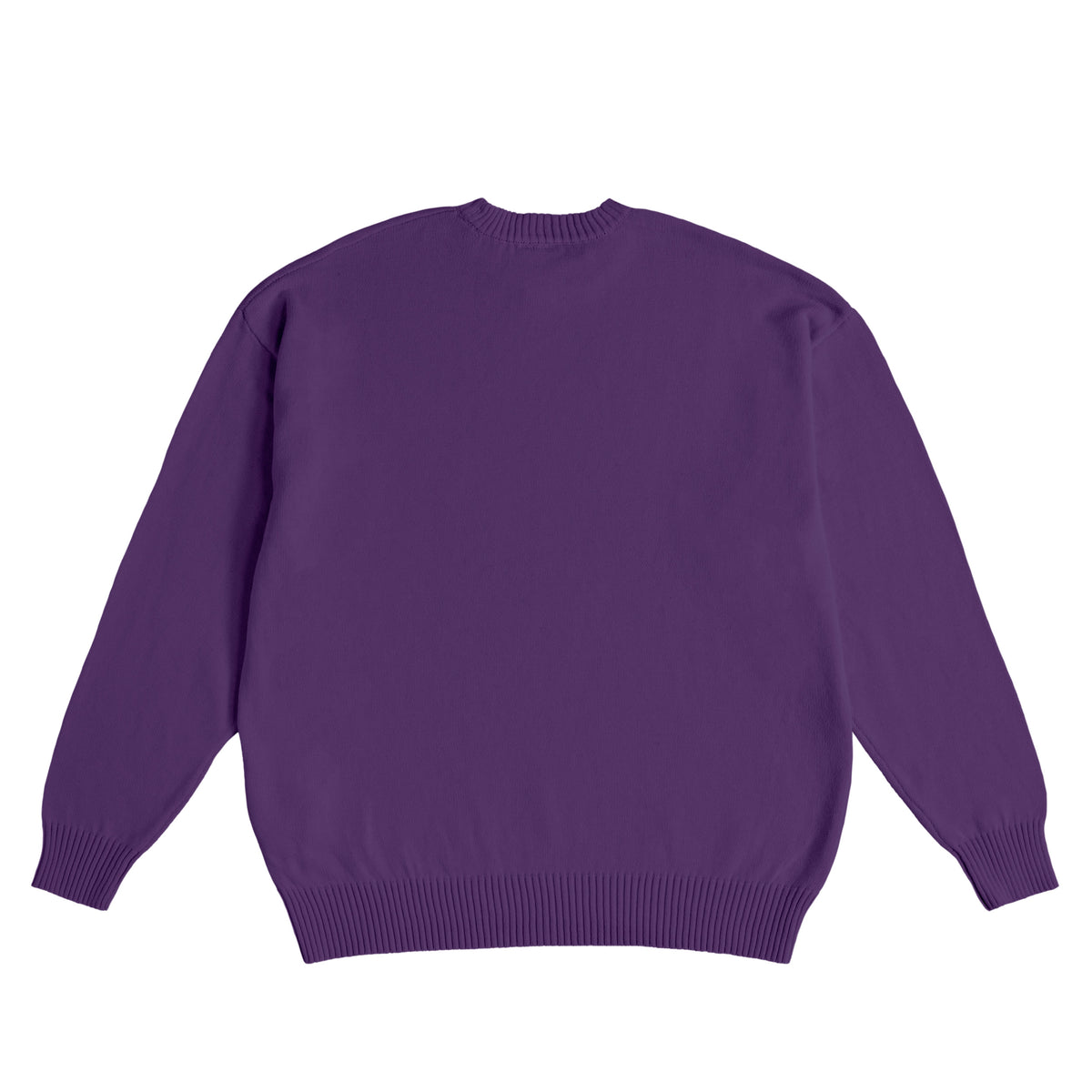 ISOLEX コットンニットセーター purple image