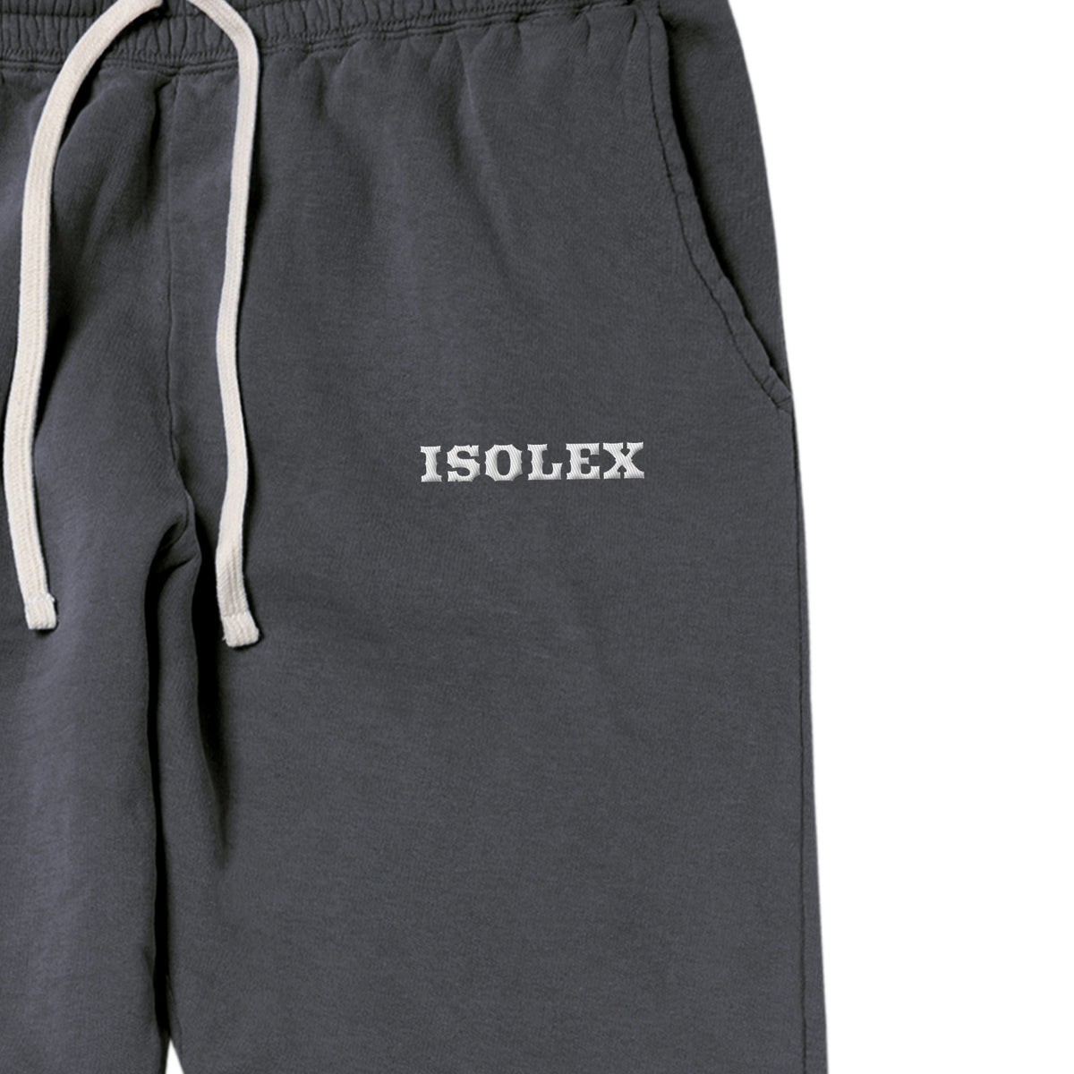 ISOLEX 6.4ozガーメントダイライトウェイトスウェットパンツ pepper image