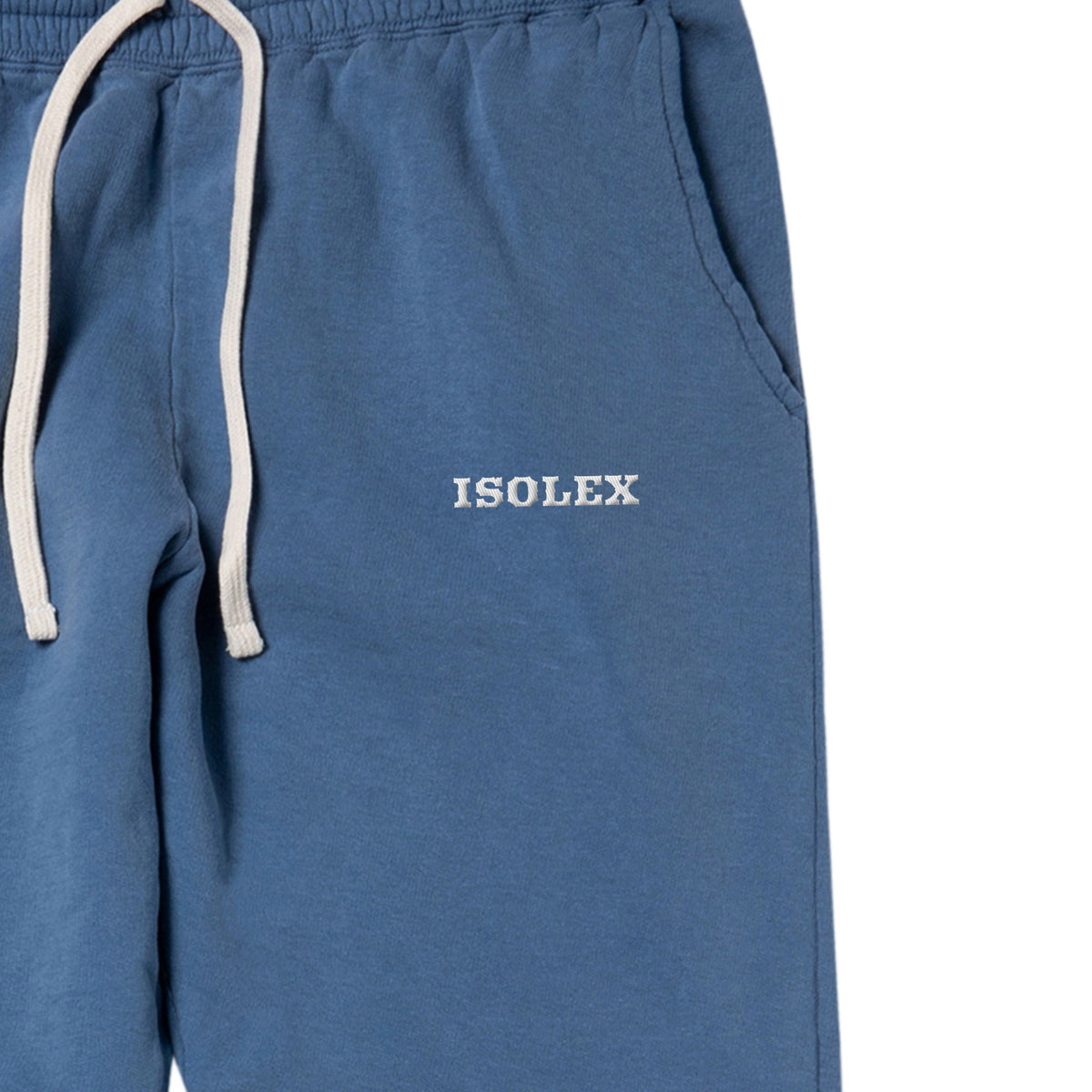 ISOLEX 6.4ozガーメントダイライトウェイトスウェットパンツ blue-jean image