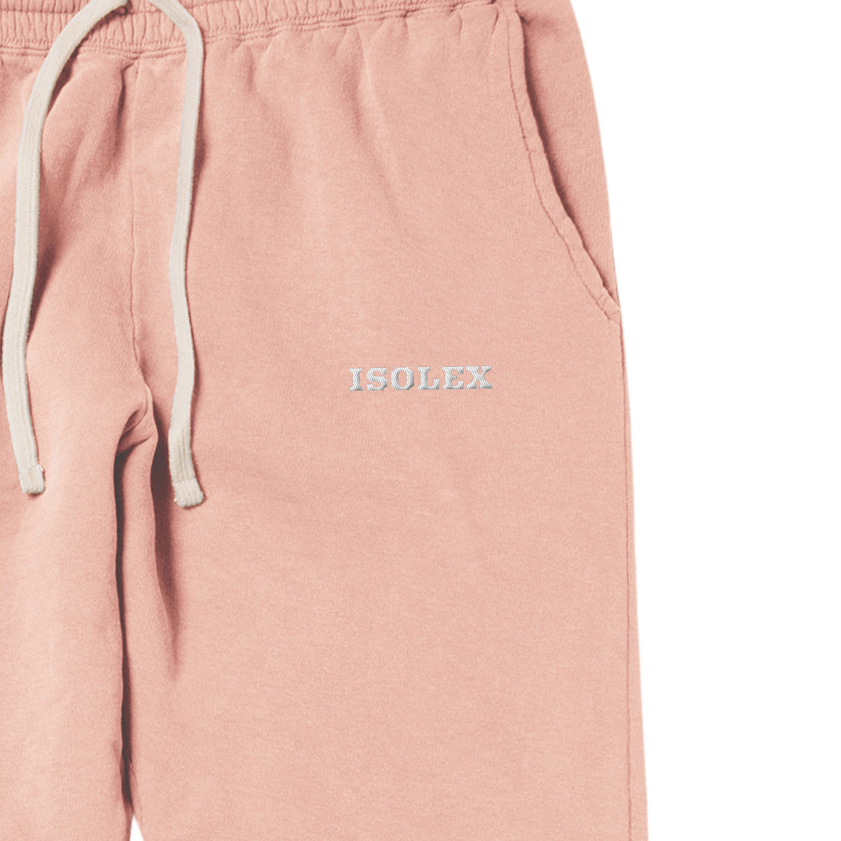 ISOLEX 6.4ozガーメントダイライトウェイトスウェットパンツ peachy image