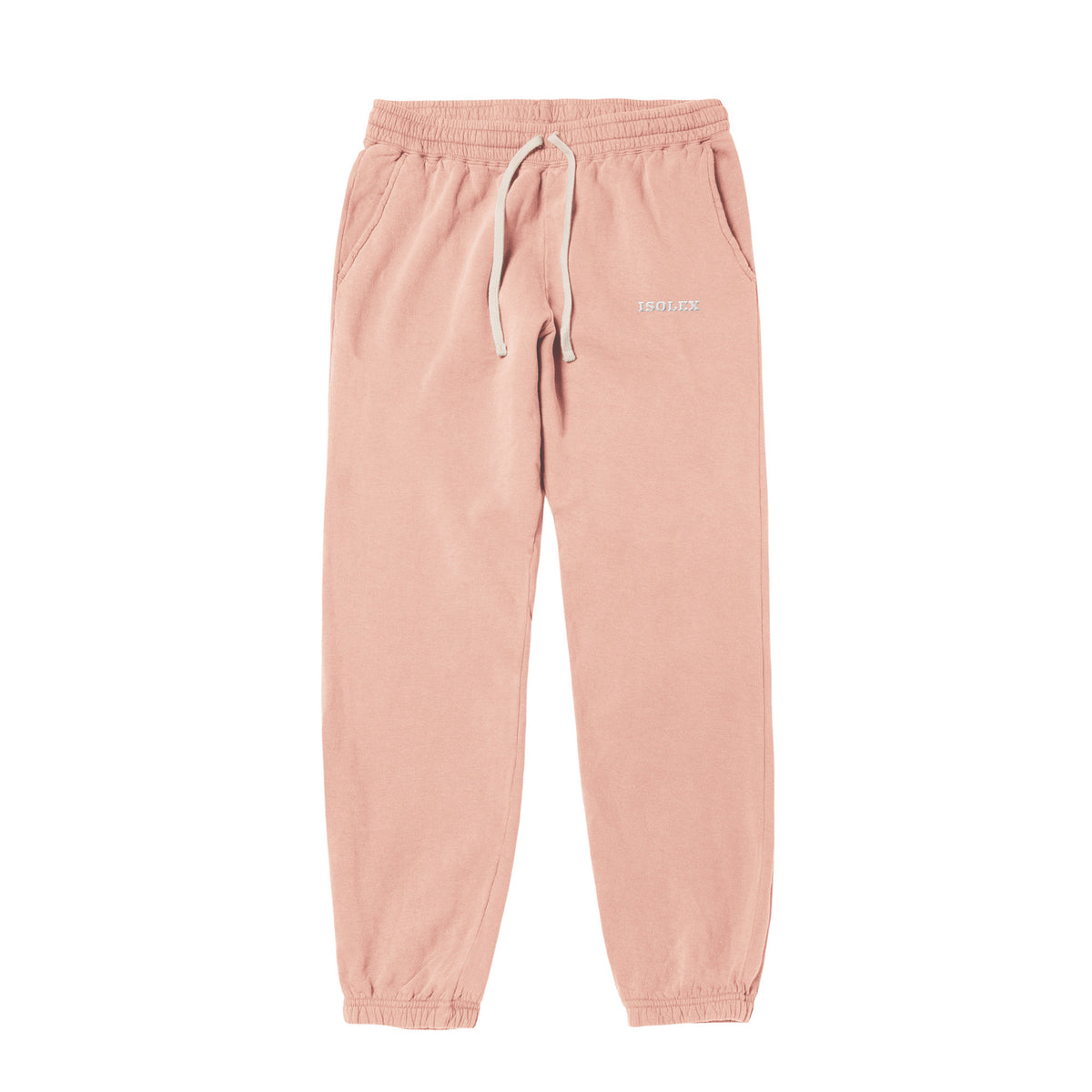 ISOLEX 6.4ozガーメントダイライトウェイトスウェットパンツ peachy image