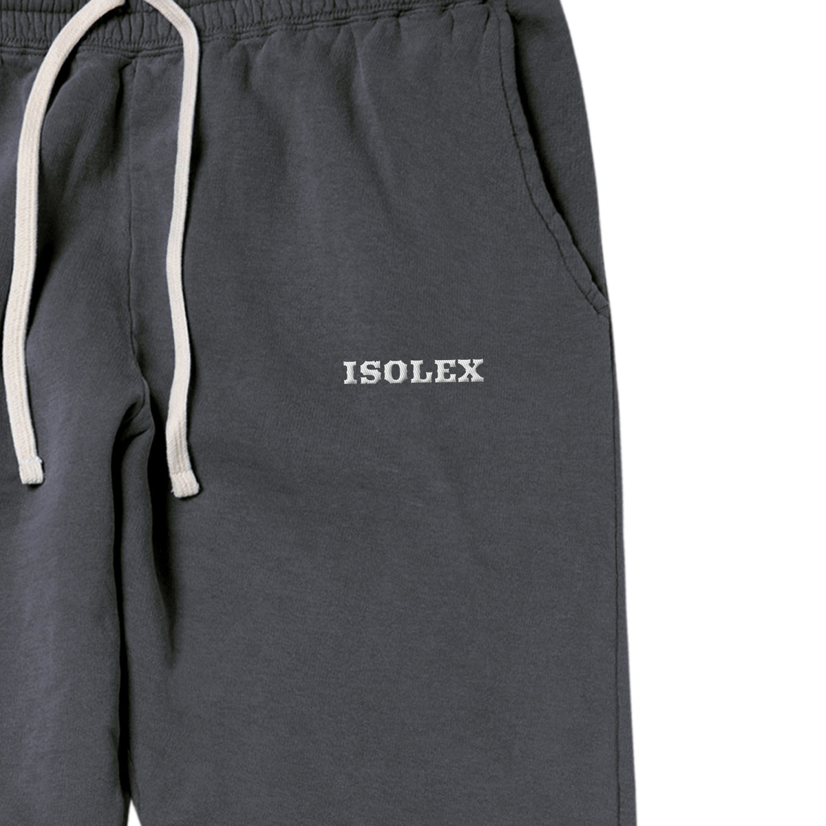 ISOLEX 6.4ozガーメントダイライトウェイトスウェットパンツ pepper image