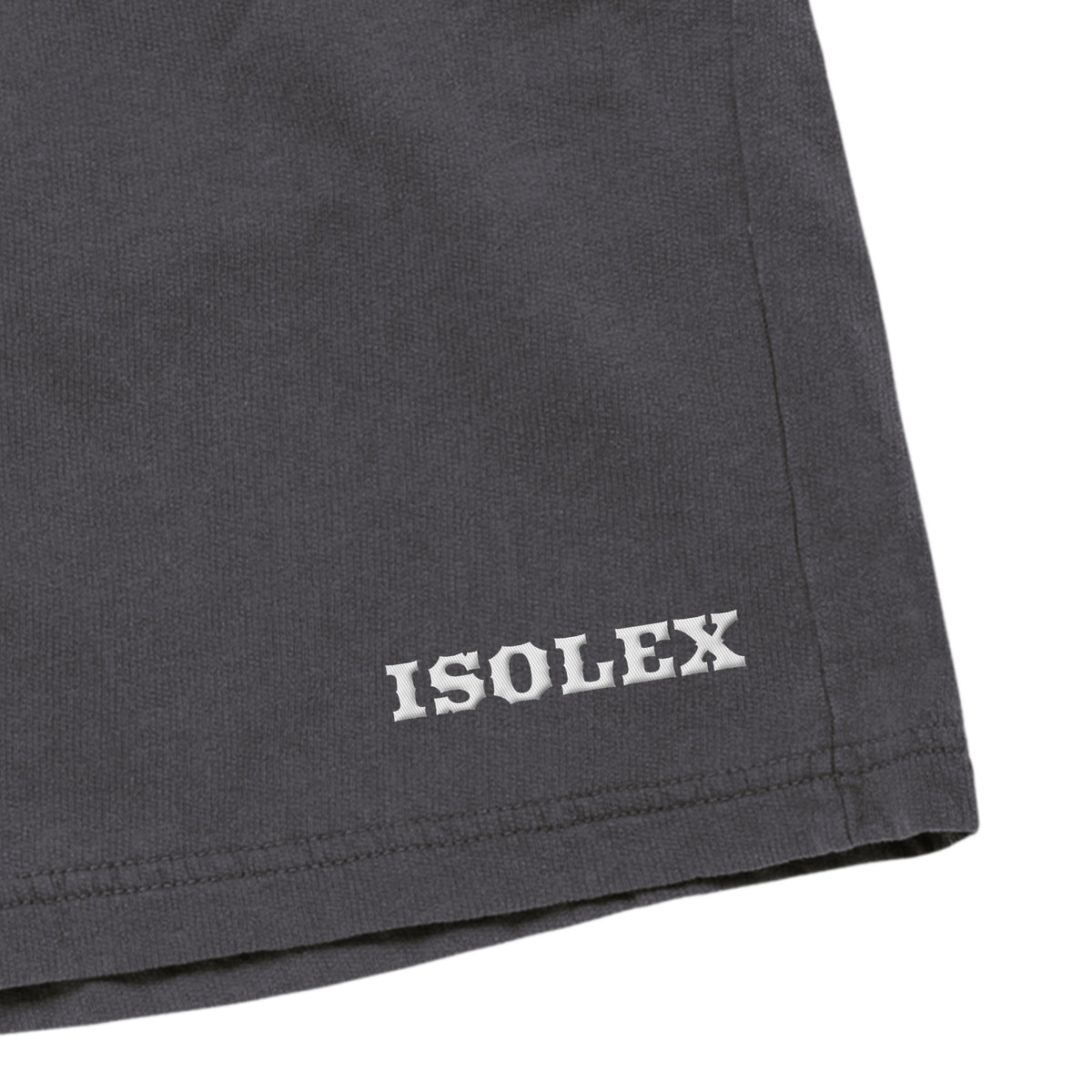 ISOLEX 6.4オンスガーメントダイライトウェイトスウェットショーツ pepper image