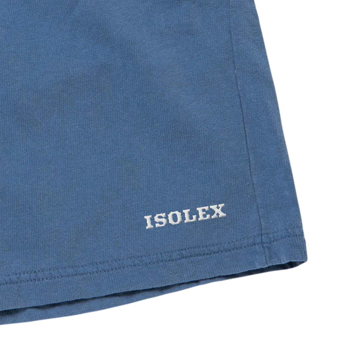 ISOLEX 6.4ozガーメントダイライトウェイトスウェットショーツ blue-jean image