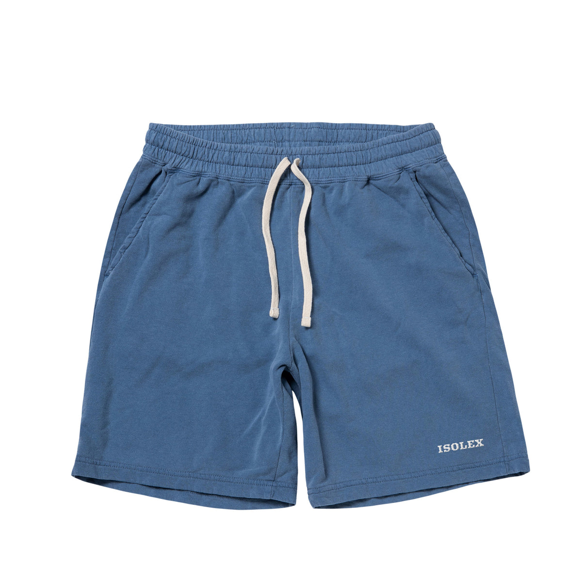 ISOLEX 6.4ozガーメントダイライトウェイトスウェットショーツ blue-jean image