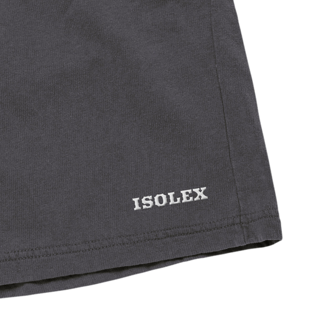 ISOLEX 6.4ozガーメントダイライトウェイトスウェットショーツ pepper image