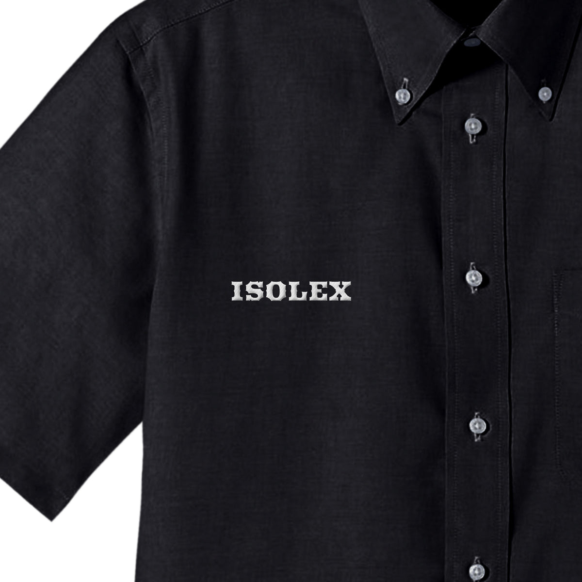 ISOLEXオックスフォード半袖シャツ black image