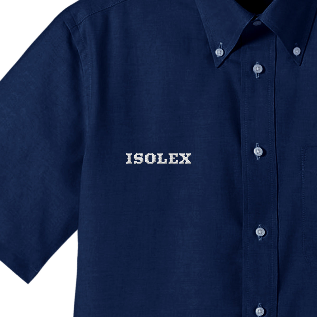ISOLEXオックスフォード半袖シャツ navy image