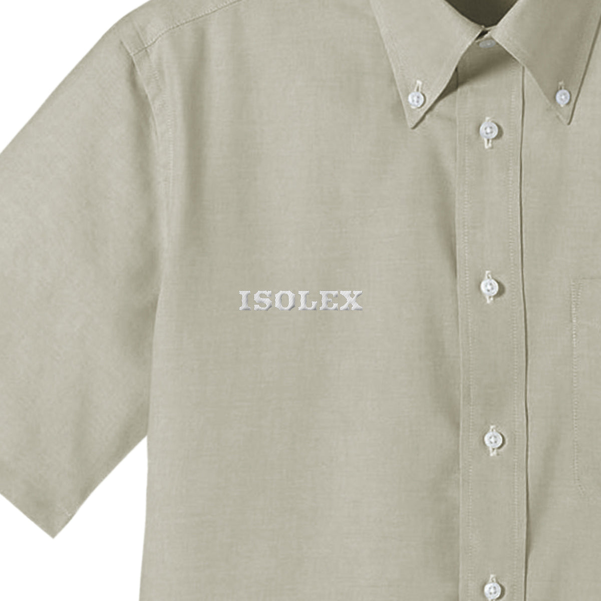 ISOLEXオックスフォード半袖シャツ smoky-green image