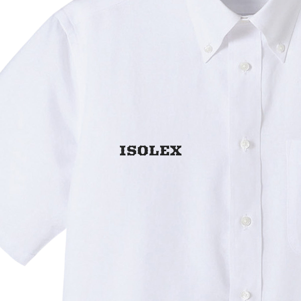 ISOLEXオックスフォード半袖シャツ white image