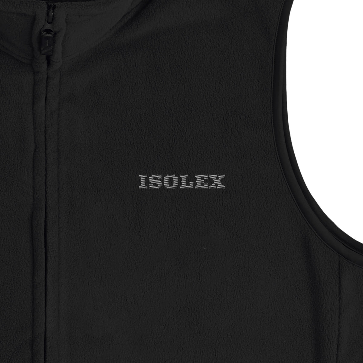 ISOLEX フリーススタンドベスト black image