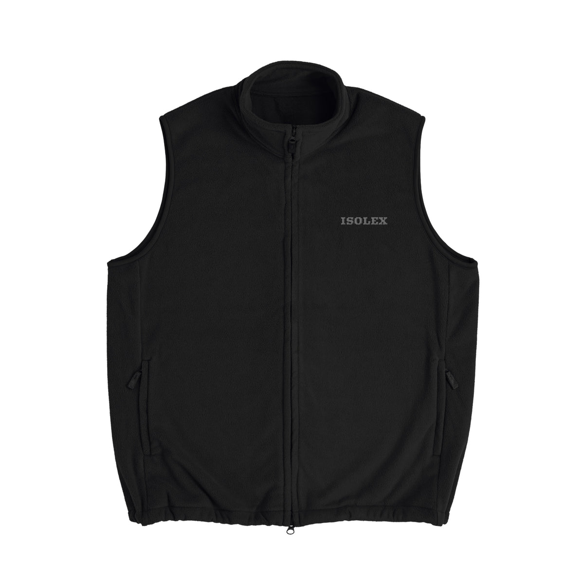 ISOLEX フリーススタンドベスト black image