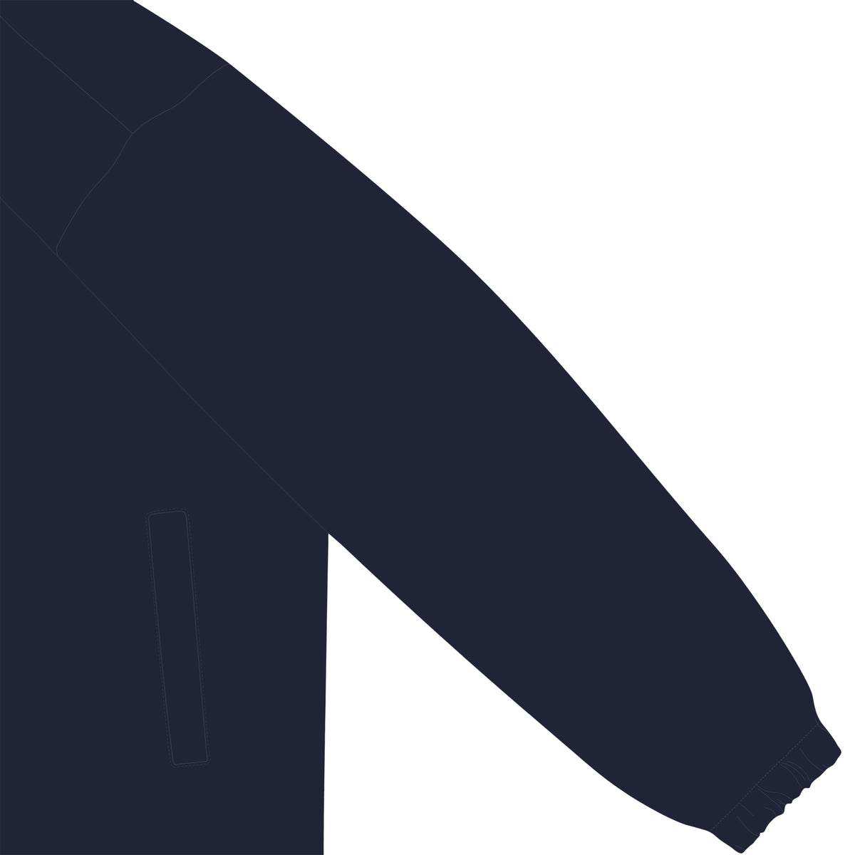 ISOLEX 10.0オンス コットン ジャージー コーチ ジャケット（一重） navy image