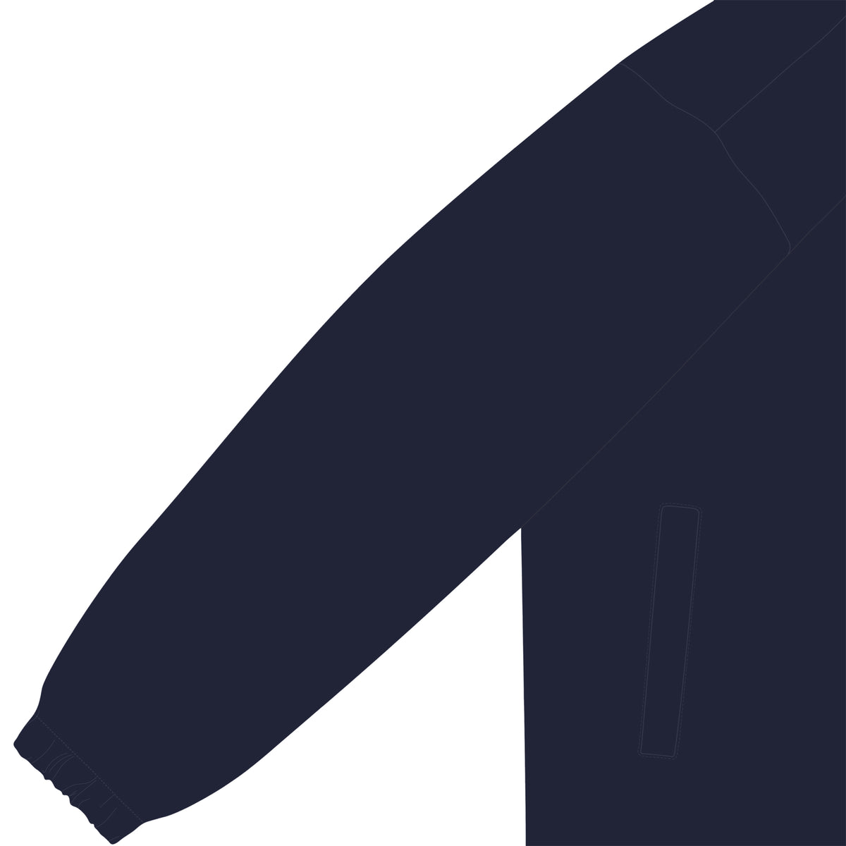 ISOLEX 10.0オンス コットン ジャージー コーチ ジャケット（一重） navy image